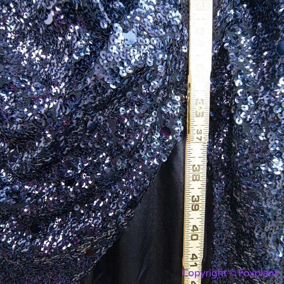 NEW CITY CHIC Star Desire Maxi sequin Dress Sapphire blue size 22 formal‎ gown - Picture 11 of 16